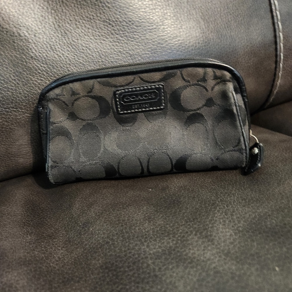 Black Coach Make-up Bag